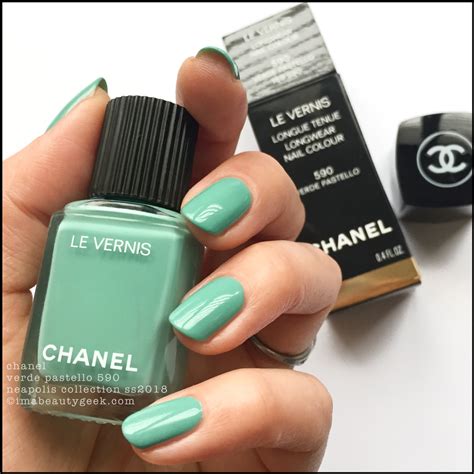 verde pastello chanel|LE VERNIS Esmalte de uñas de larga duración 590 .